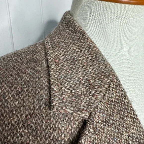 Classic Brown Tweed Men's Blazer - Picture 3 of 12